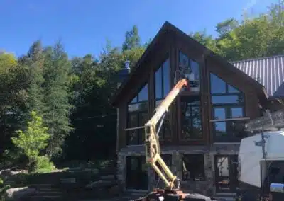 calfeutrage fenêtre avec nacelle résidentiel